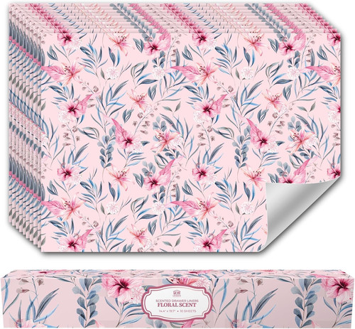 Floral scented drawer liners - floral,