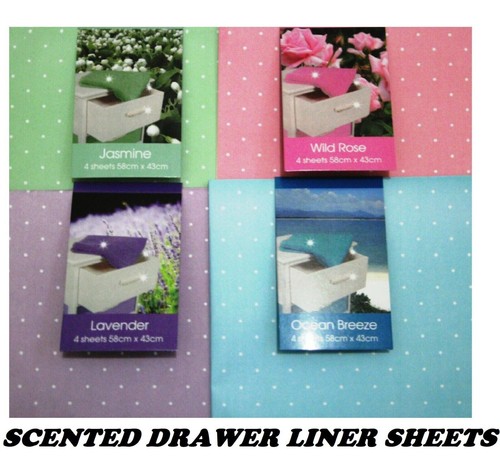 4pack scented drawer liner - drawer,